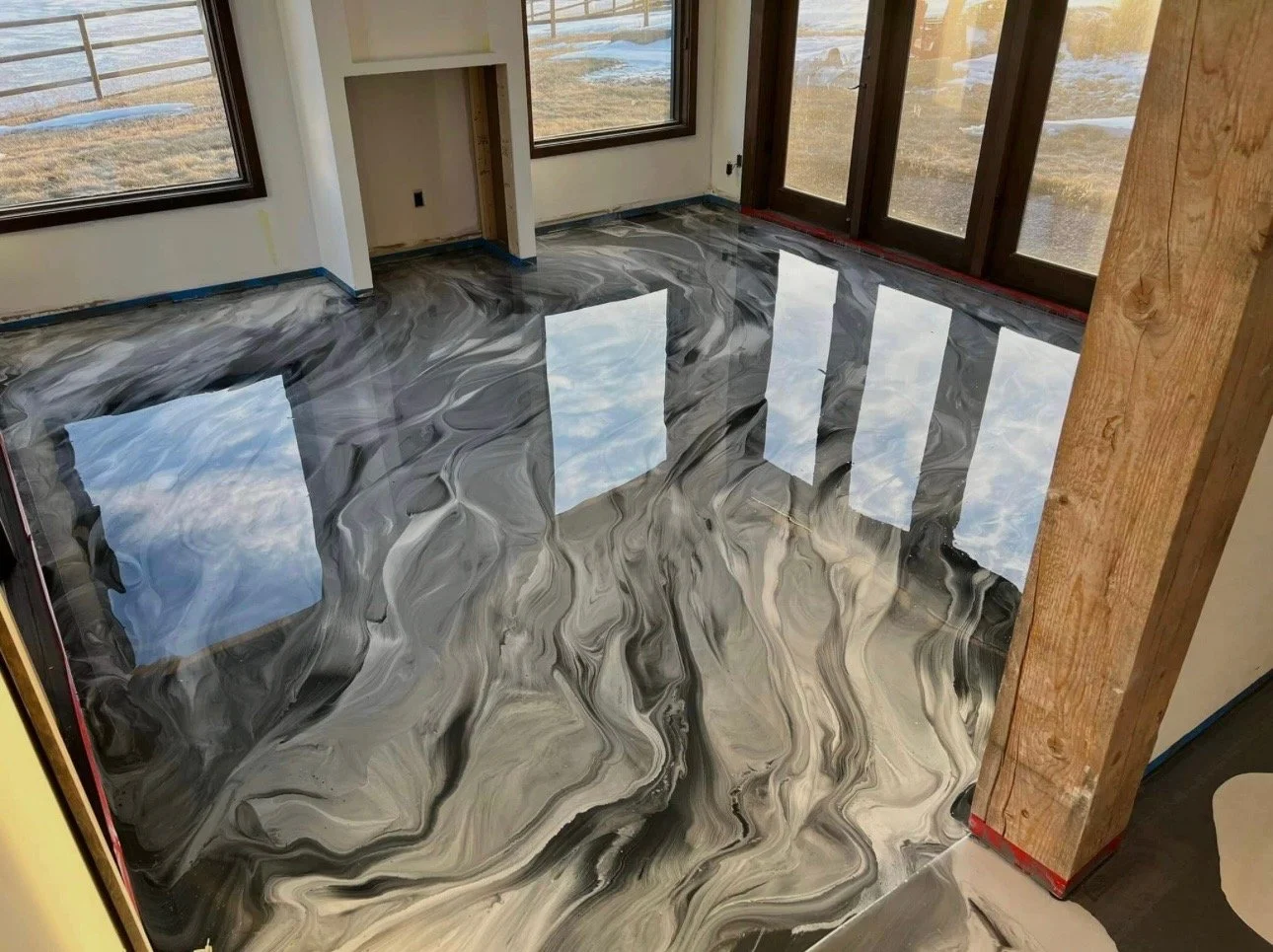 See a Metallic Epoxy Floor in Your Garage project by Abstract Floor Coatings